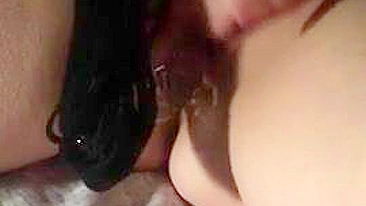 Amateur Masturbates with Dildo & Sex Toys, Wet Pussy Homemade Video