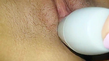 Amateur Masturbates with Dildo & Creams Wet Pussy in Homemade Video