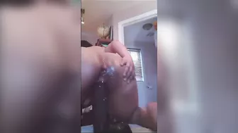 MILF Masturbates with Huge Dildos & Wet Pussy in Homemade Amateur Sex