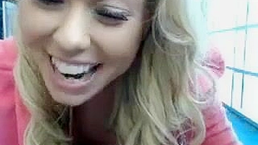 Blonde Amateur Fingers Herself in Public Library Orgasm