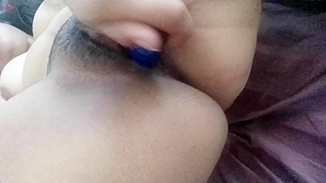 Brunette Babe Selfie Masturbation with Big Boobs & Dildo