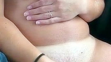 Mom Car Bate with Big Tits & Masturbation