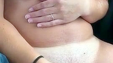 Mom Car Bate with Big Tits & Masturbation