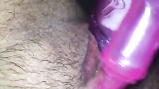 Homemade Masturbation with Hairy Amateur & Sex Toys
