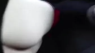 Amateur Girl Masturbating in Public with Sex Toys in Her Uber