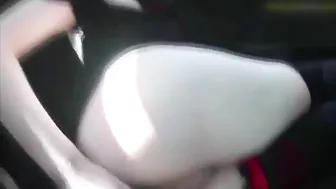 Amateur Girl Masturbating in Public with Sex Toys in Her Uber