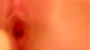 Amateur Masturbates with Dildo & Shaves Pussy for Tight Fit