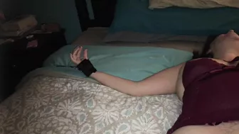 Hairy Pussy Masturbation Amateur BDSM Dildo Homemade Submissive Tied Up