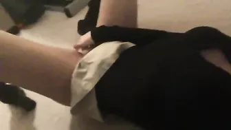 Homemade Masturbation with Dirty Talk & Upskirt Selfies