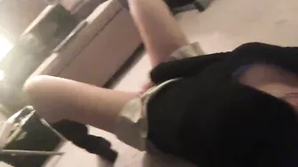 Homemade Masturbation with Dirty Talk & Upskirt Selfies