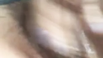 Amateur Hairy Pussy Play with Pierced Clit Orgasm