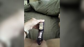 MILF Pussy Blasted by Toy in Masturbation Orgasm