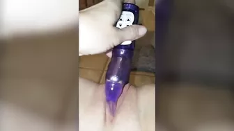 MILF Pussy Blasted by Toy in Masturbation Orgasm