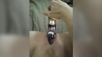 MILF Pussy Blasted by Toy in Masturbation Orgasm