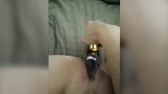 MILF Pussy Blasted by Toy in Masturbation Orgasm