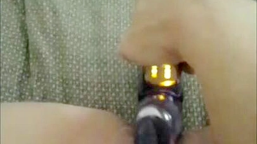 MILF Pussy Blasted by Toy in Masturbation Orgasm