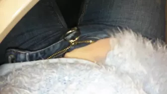 Masturbating in Jeans at Work - Amateur Finger Play