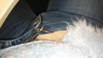 Masturbating in Jeans at Work - Amateur Finger Play
