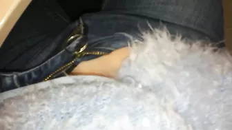 Masturbating in Jeans at Work - Amateur Finger Play
