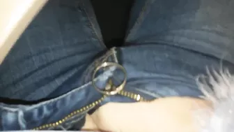 Masturbating in Jeans at Work - Amateur Finger Play