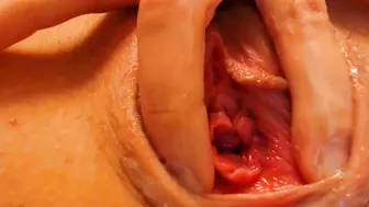 Masturbating Brunette in Glasses Fingers Ass on Webcam