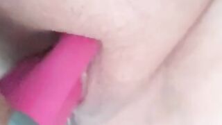 Amateur Masturbation with Dildo & Pussy Sex Toys / Homemade Exhibitionism