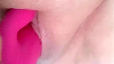 Amateur Masturbation with Dildo & Pussy Sex Toys / Homemade Exhibitionism