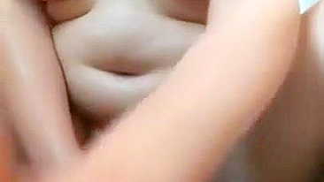 Amateur Chubby Teen Masturbates with Dildo in Homemade Video