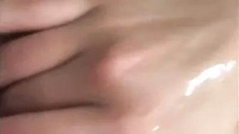 Solo Masturbation by Young Girlfriend in Bathtub