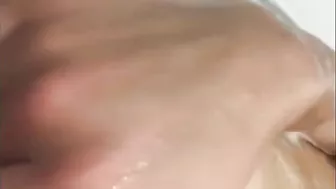 Solo Masturbation by Young Girlfriend in Bathtub