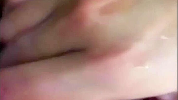 Solo Masturbation by Young Girlfriend in Bathtub