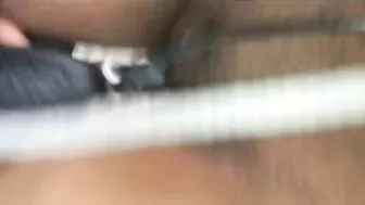 Public Masturbation with Big Boobs on Front Porch