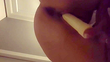 Masturbating with Dildo on Wedding Night Solo