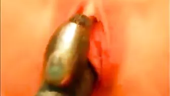 MILF Masturbates with Rabbit & Squirts Amateur Homemade Toy Orgasm