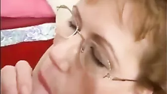 Mature Granny Amateur Blowjob & Masturbation Session