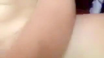 Amateur Asian Babe Masturbates with Hairy Pussy & Small Tits