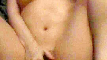 Busty Wife Masturbation Session with Lube and Glasses