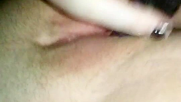 Amateur Selfie Masturbation with Creamy Pussy and Sex Toys