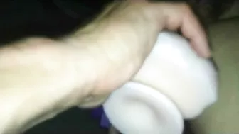 Submissive Amateur Homemade Masturbation with BDSM Spanking and Dildo