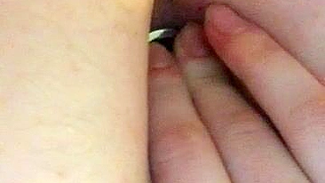 Skinny Teen DP Masturbates with Anal Plug and Shaved Pussy