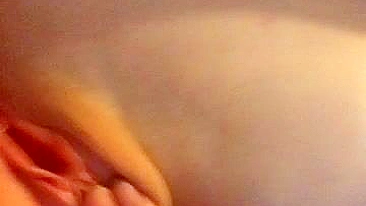 Skinny Teen DP Masturbates with Anal Plug and Shaved Pussy