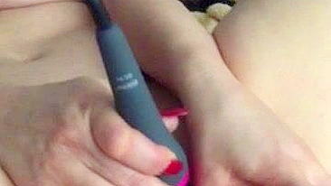 Screaming Squirter Massive Orgasm w/ Big Toy & Busty MILF!