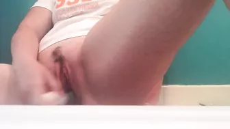 College Cutie Dorm Room Masturbation Session with Sex Toys