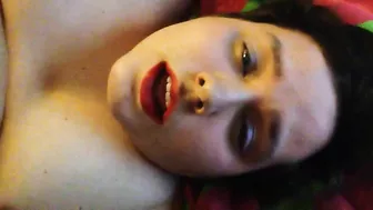 Amateur BBW Masturbates with Big Tits & Squirts in Homemade Facial!