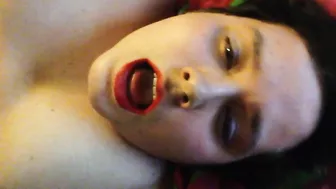 Amateur BBW Masturbates with Big Tits & Squirts in Homemade Facial!