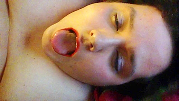 Amateur BBW Masturbates with Big Tits & Squirts in Homemade Facial!