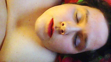 Amateur BBW Masturbates with Big Tits & Squirts in Homemade Facial!