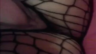 Amateur Latina Mom Selfie with Fishnet & Dildos - Homemade Masturbation and Sex Toys