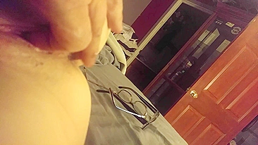 Submissive Girlfriend Homemade Masturbation with Finger Fucking and Hot Ass