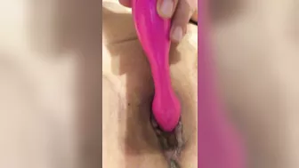 MILF Masturbates with New Dildo and Vibrator in Homemade Porn!